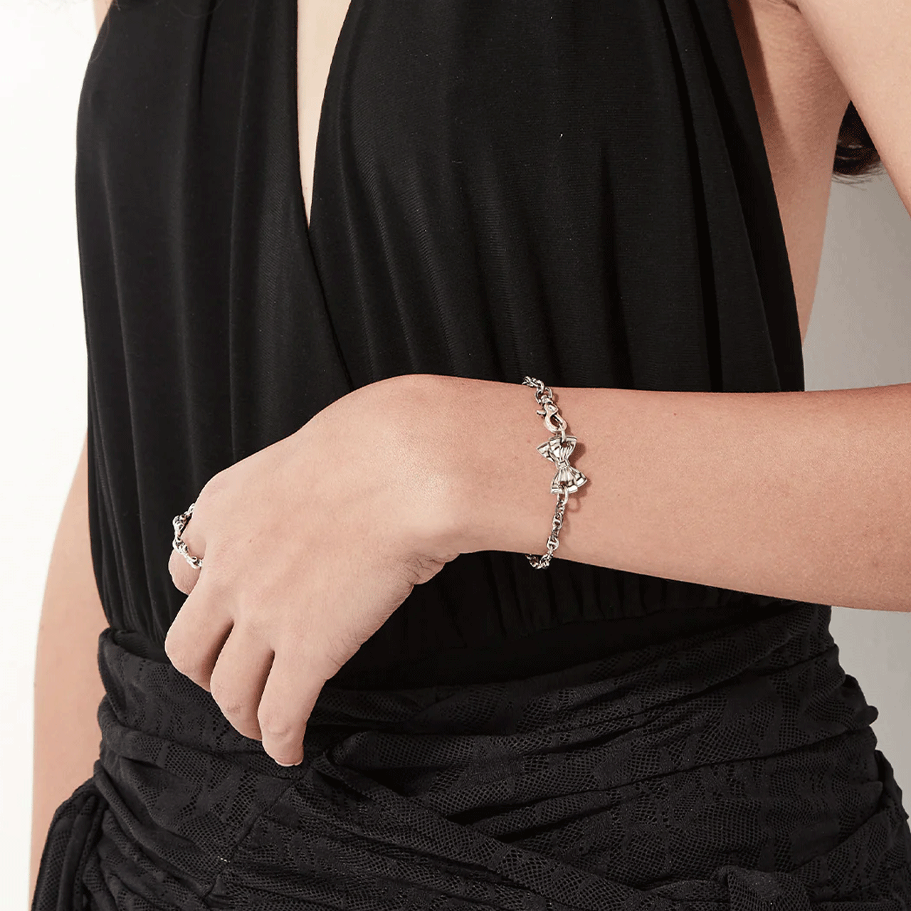 Pierced Bow Bracelet
