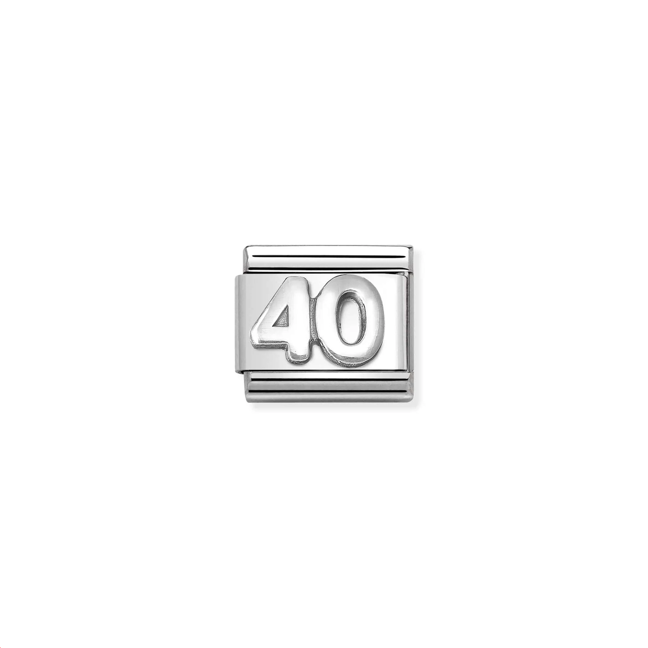 Composable Classic Link 330101/59 Number 40 In 925 Silver