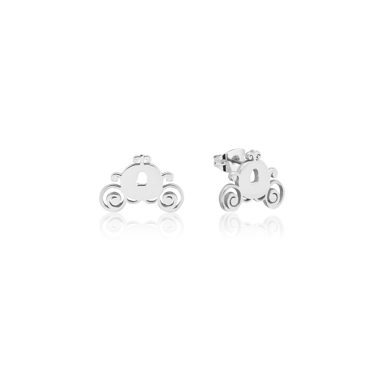 Disney - Sterling Silver Pumpkin Carriage Stud Earrings