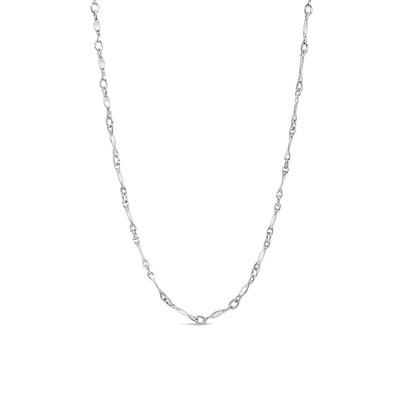 45cm Sterling Silver 1:3 Figaro Cable Chain