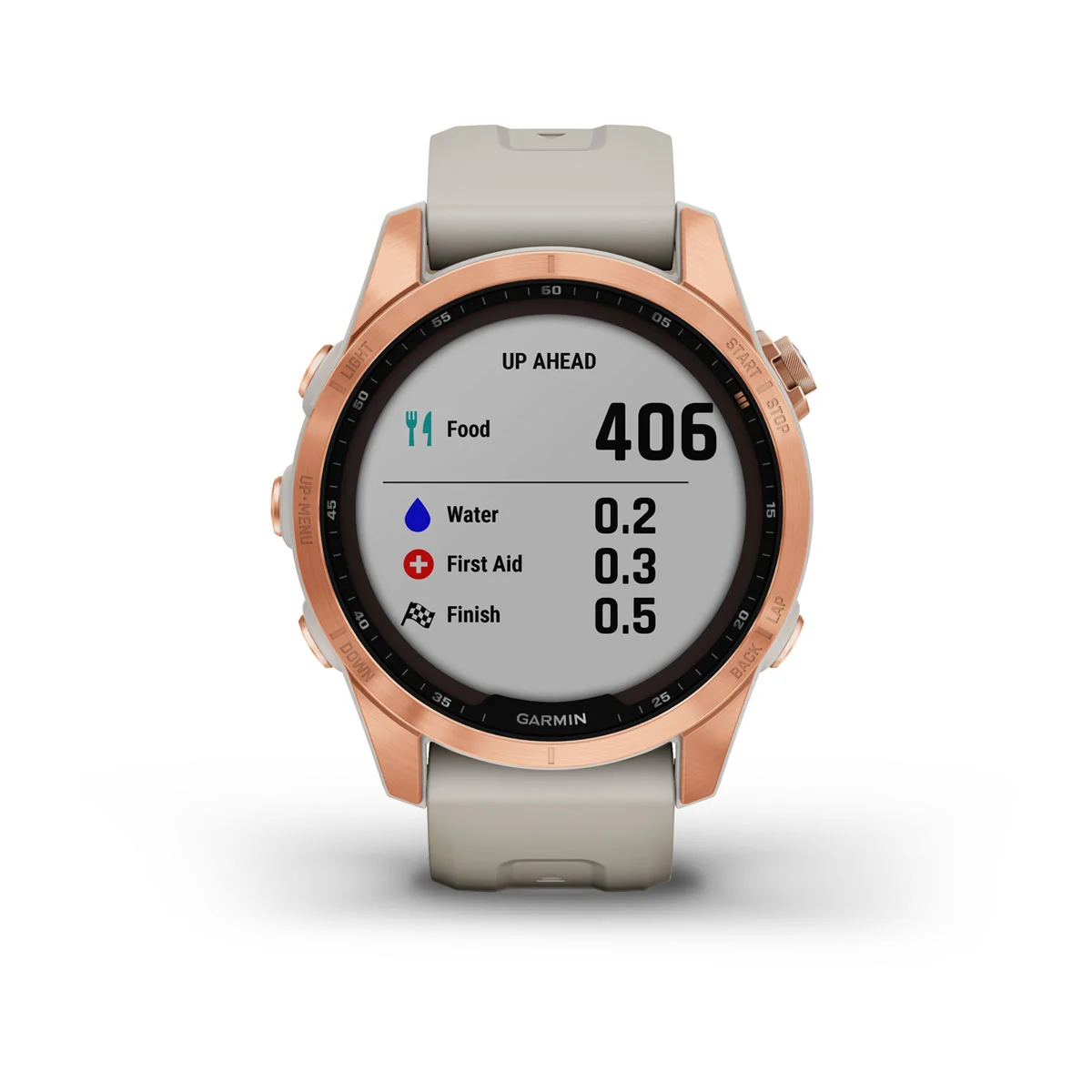 fēnix® 7S – Solar Edition - Rose Gold with Light Sand Band - 010-02539-11