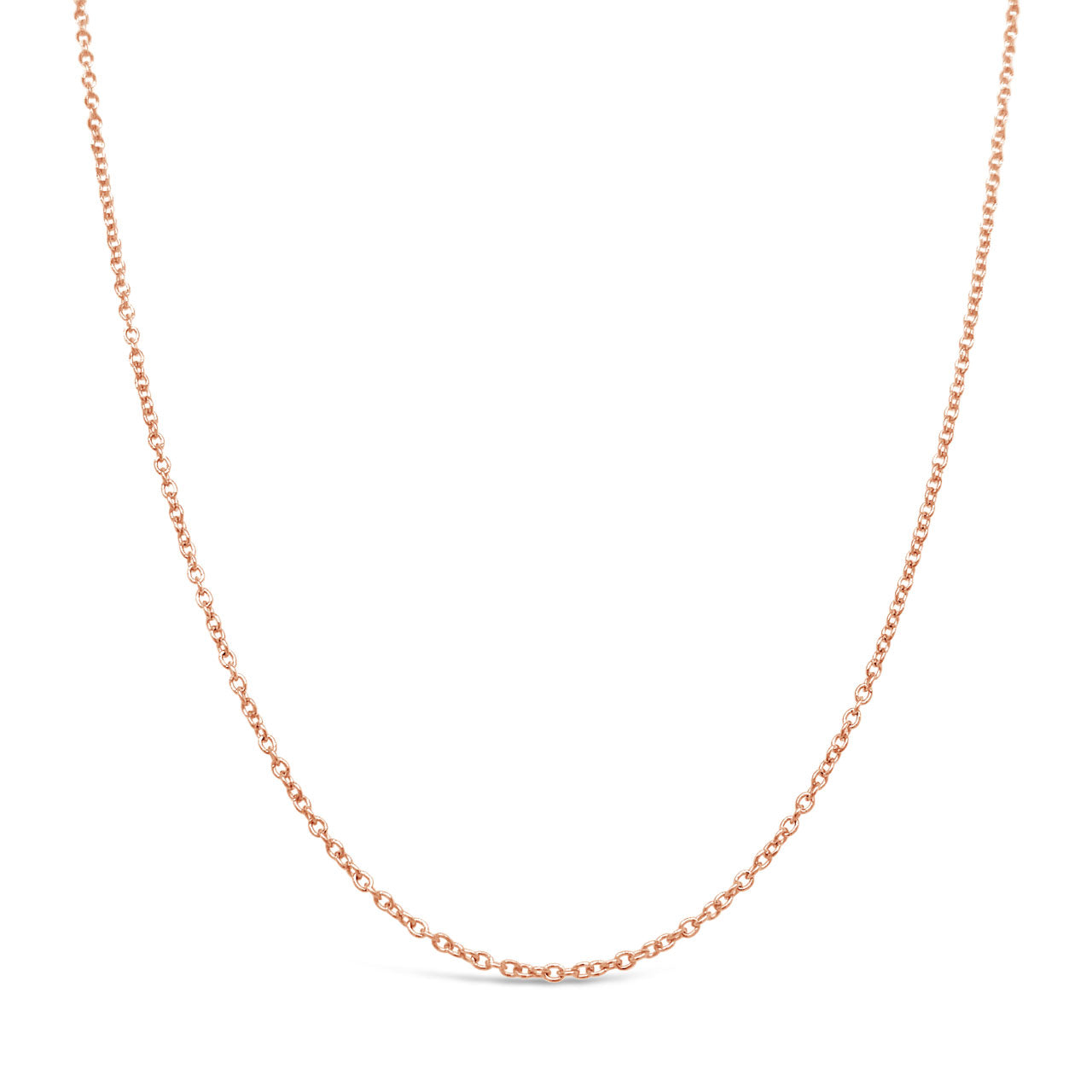 45cm 9k Rose Gold RCA30 Plain Cable Chain