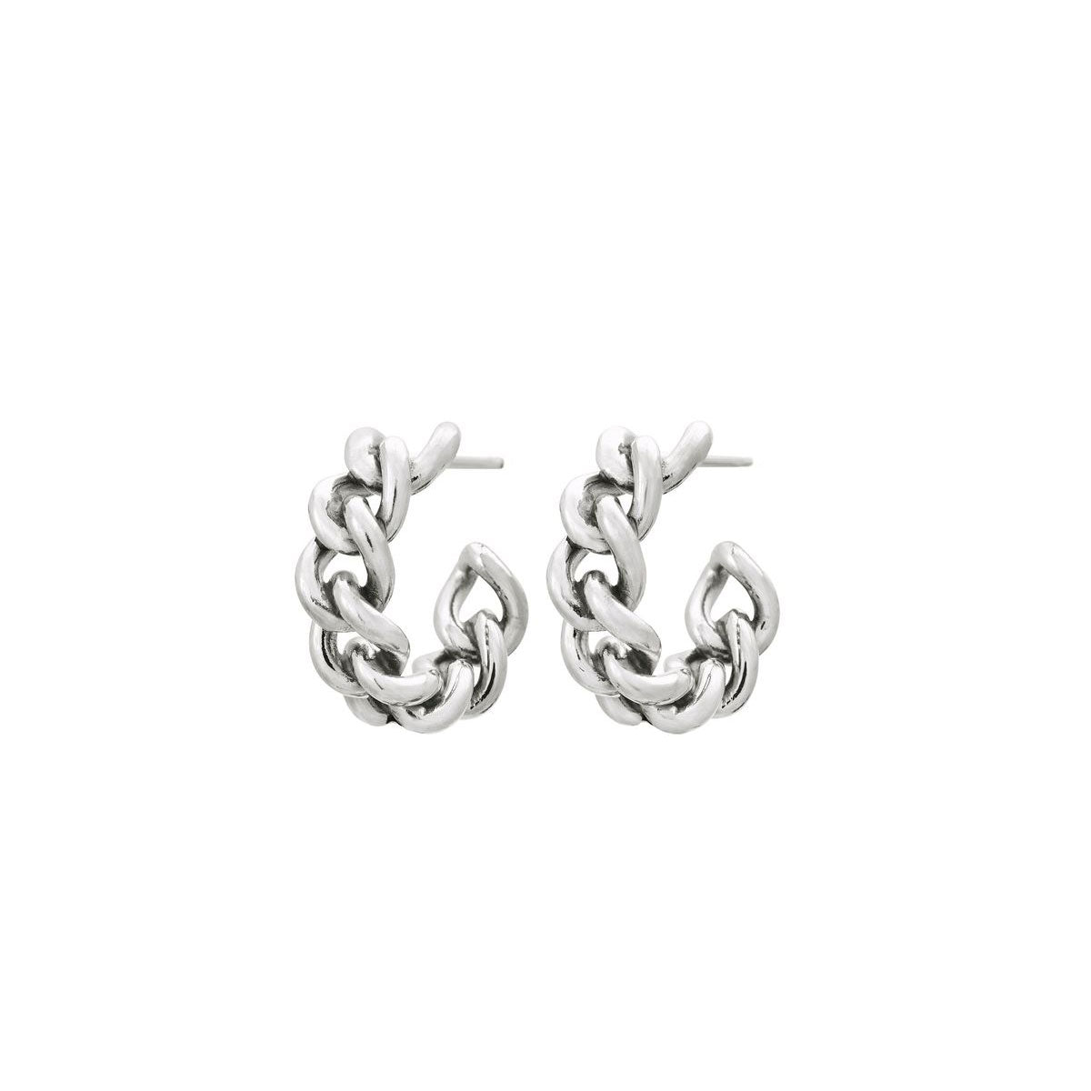 Lourdes Chain Creoles Steel