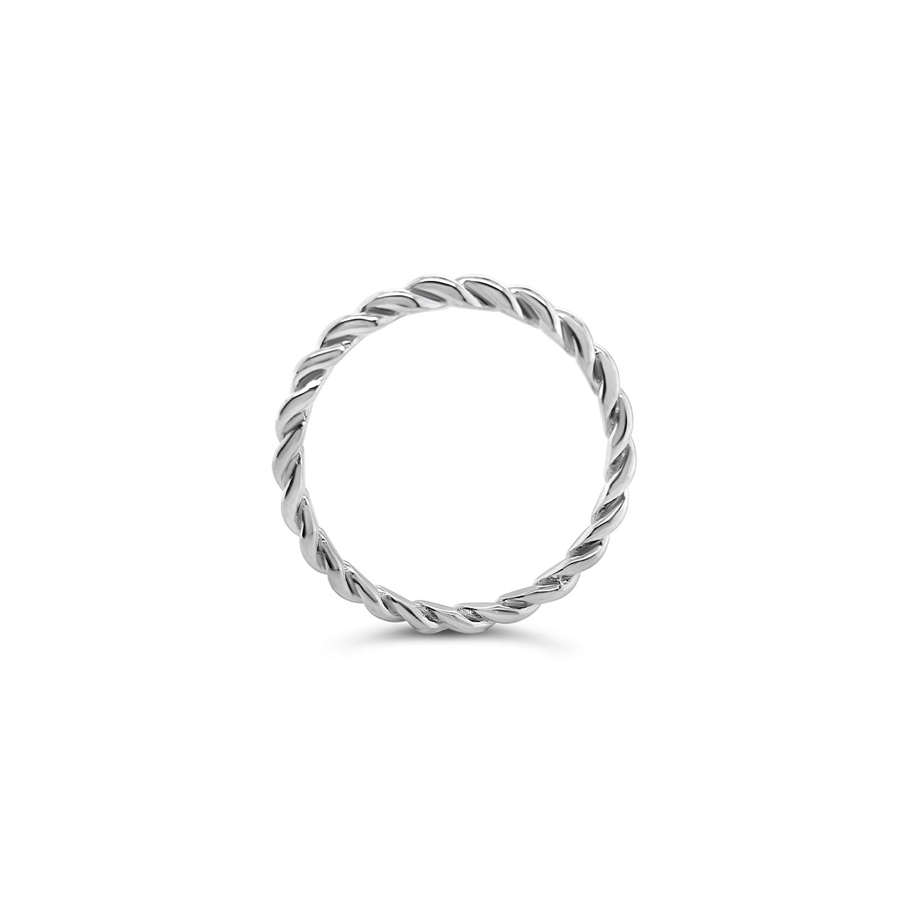 Sterling Silver Thick Twist Ring