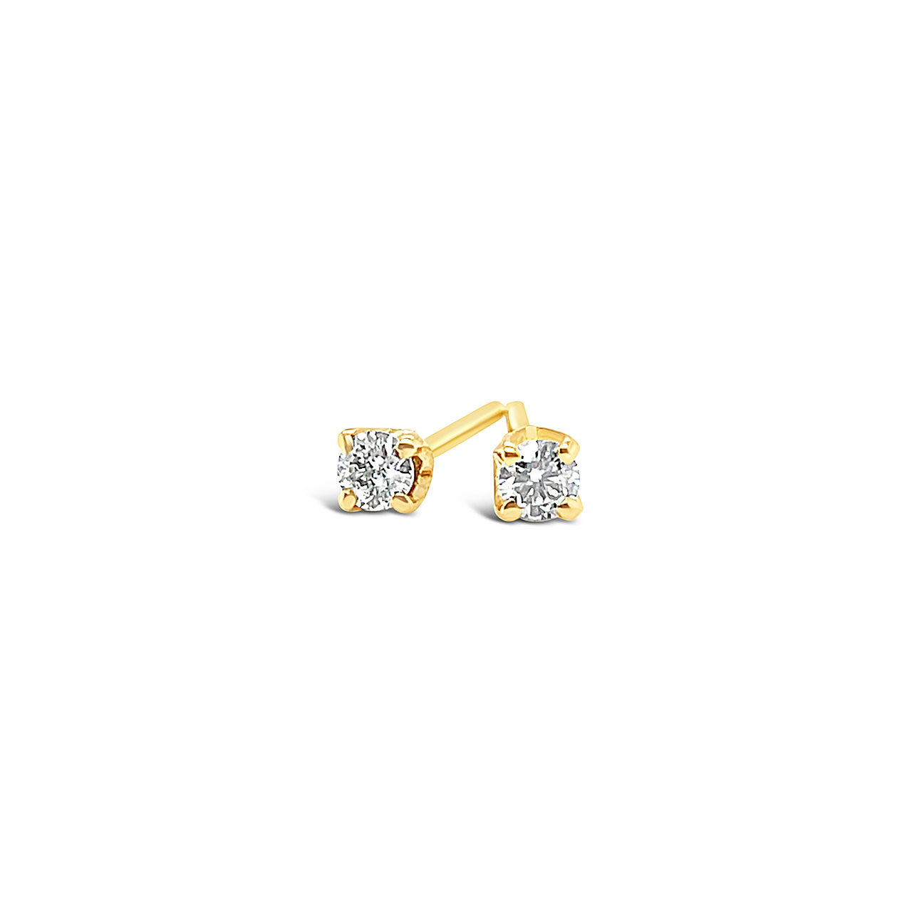 9k Yellow Gold 0.10ct Diamond Stud Earrings