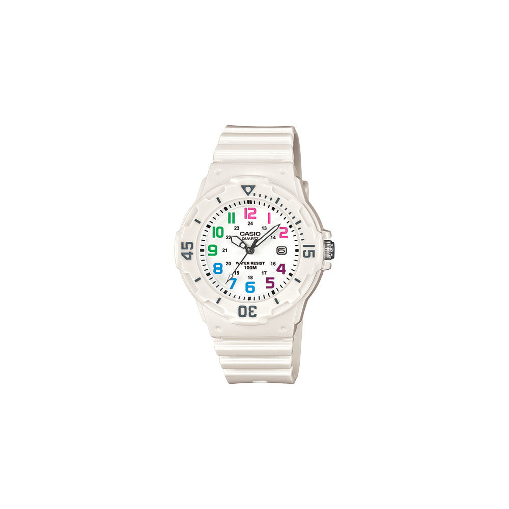 Casio Childs White Watch - LRW200H-7BV