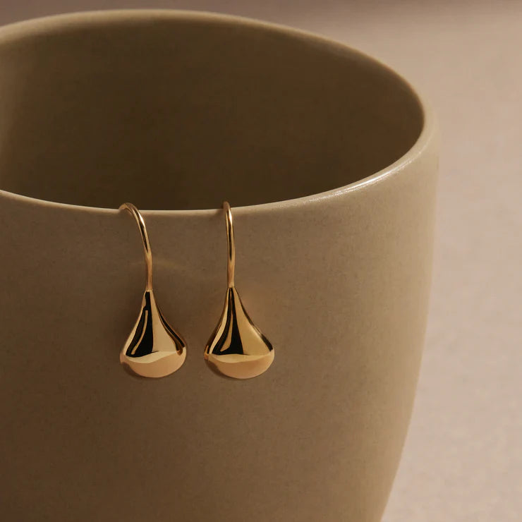 Baby Tears Drop Earrings - Gold Plated
