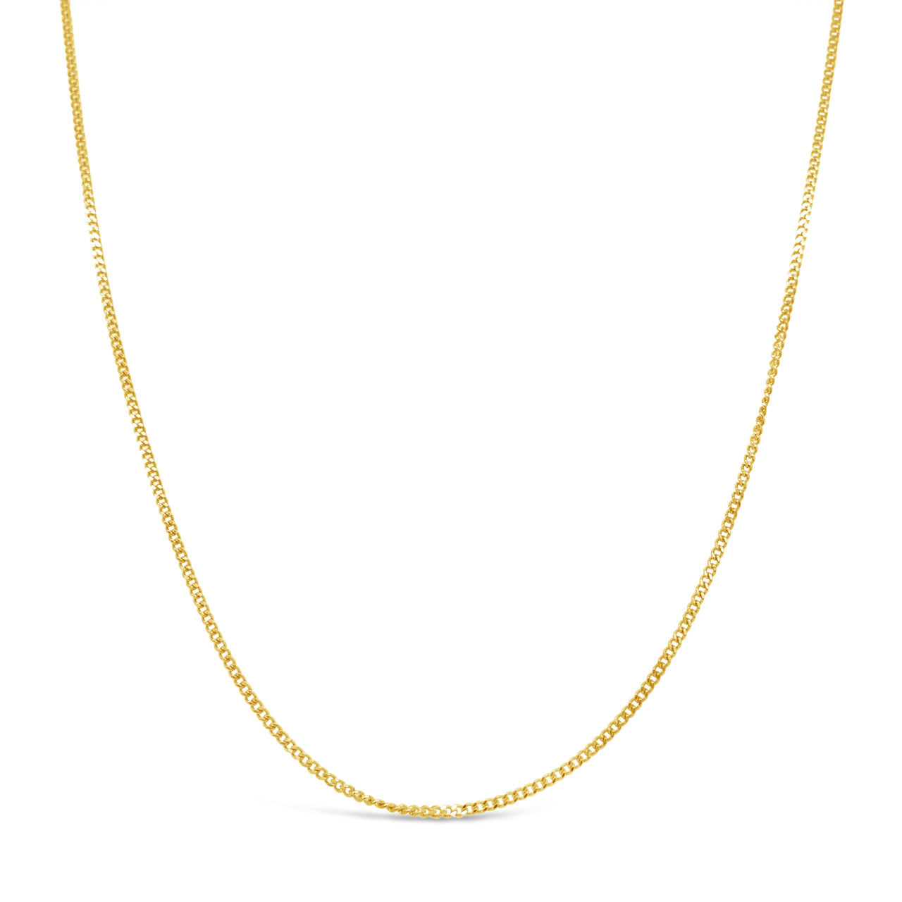 50cm 9k Yellow Gold CD30 Diamond Cut Curb Chain