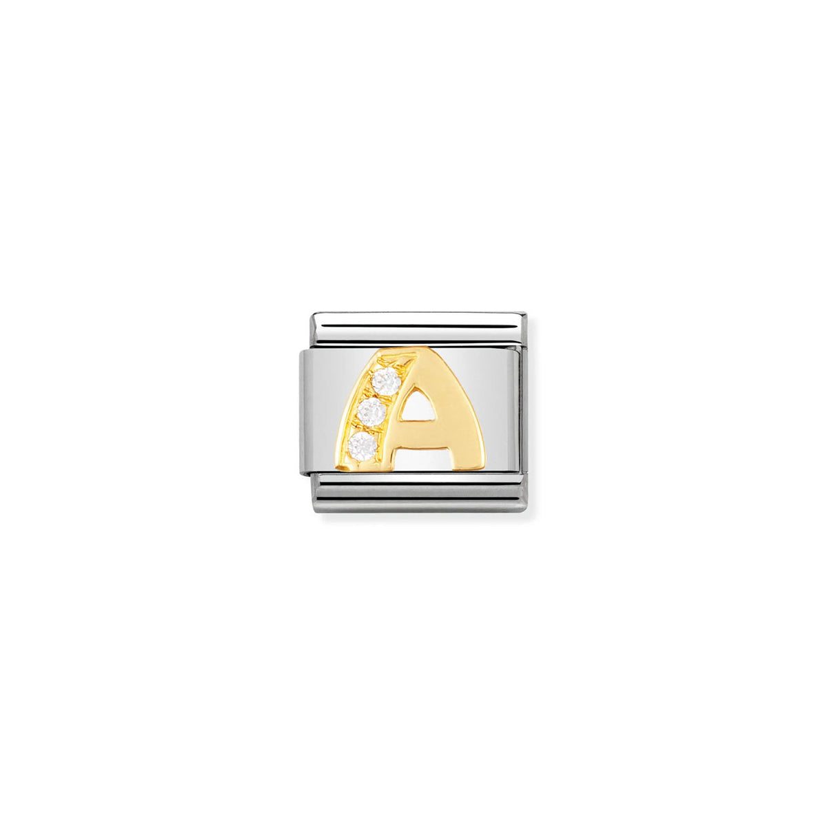 Composable Classic Link 030301/01 Letter A In 18K Gold And CZ