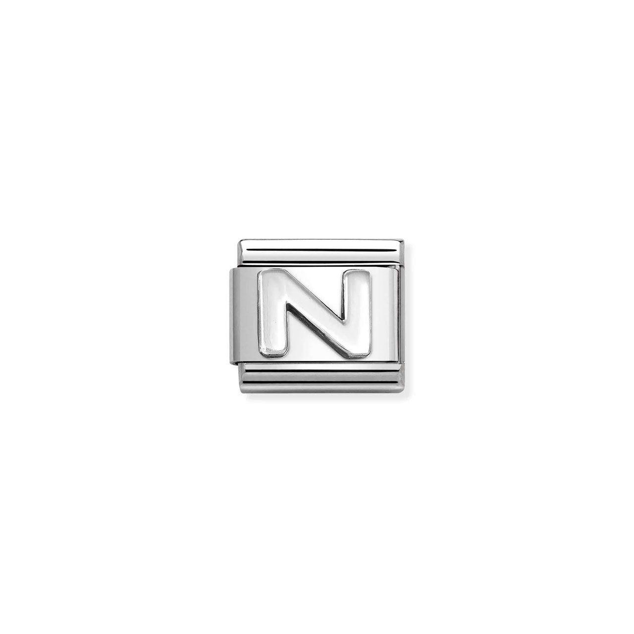Composable Classic Link 330113/14 Letter N In 925 Silver