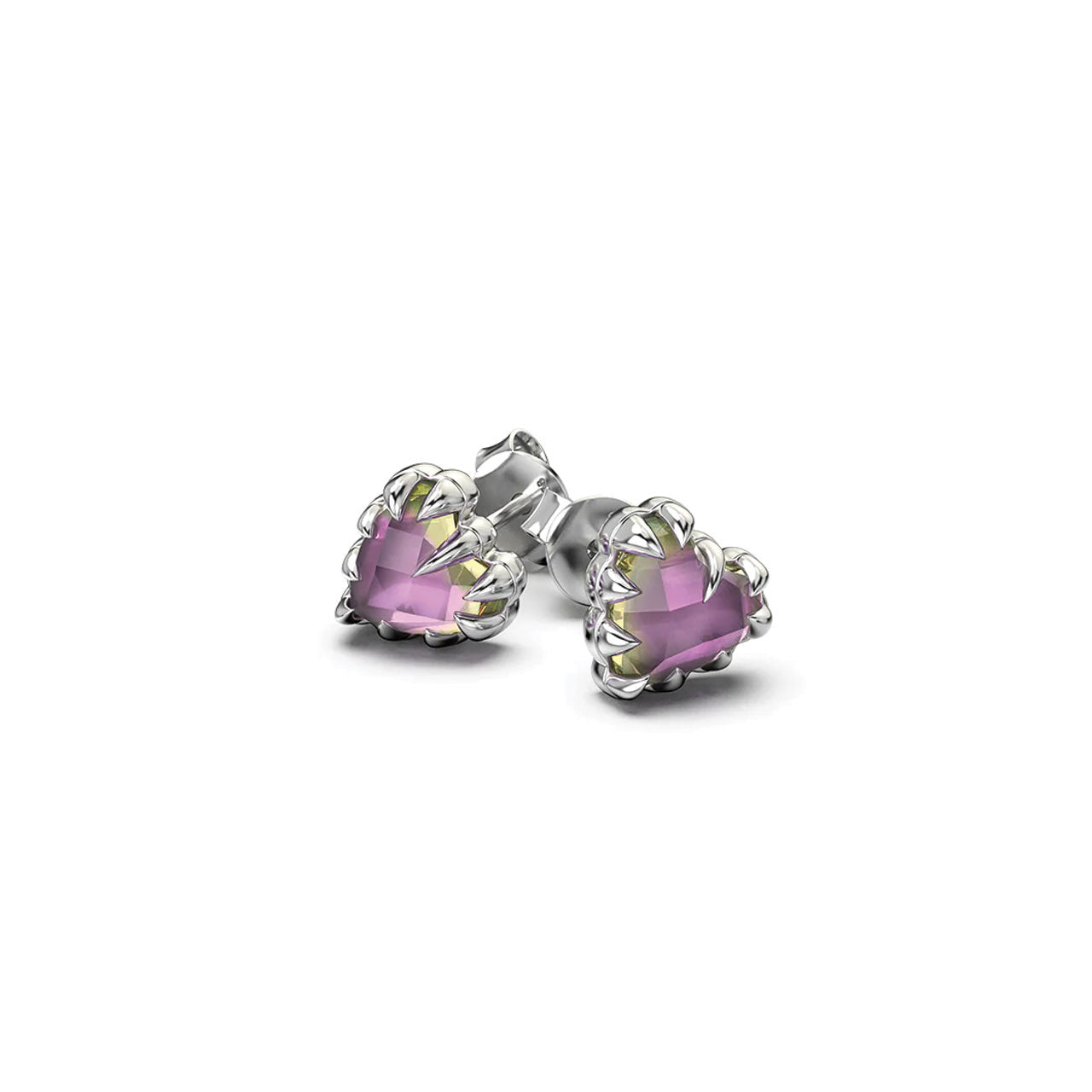 Love Claw Earrings Mystic Quartz