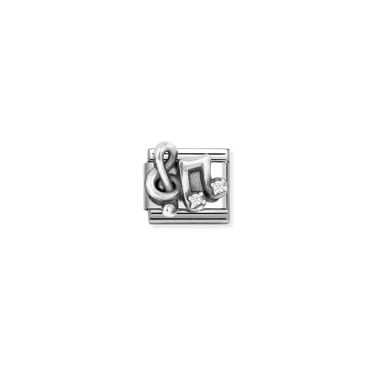 Composable Classic Link 330323/12 Treble Clef Music Note with CZ In 925 Silver