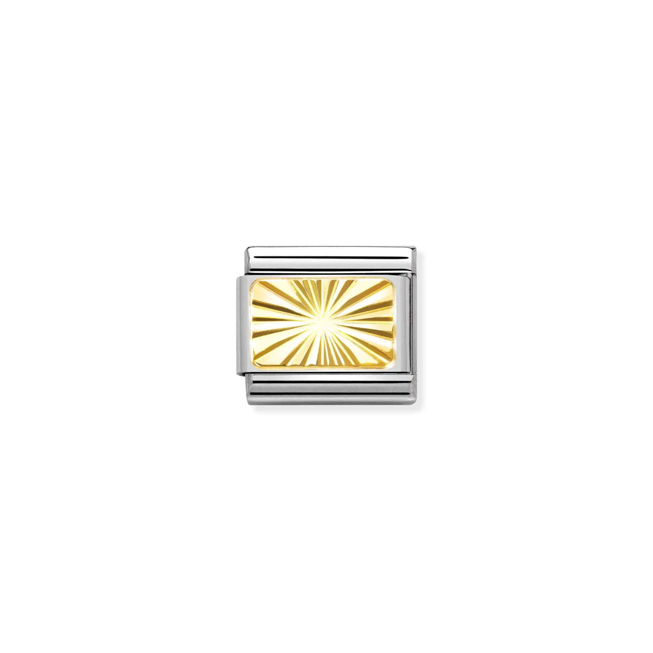 Composable Classic Link 030121/56 Etched Sunray Plate In 18K Gold
