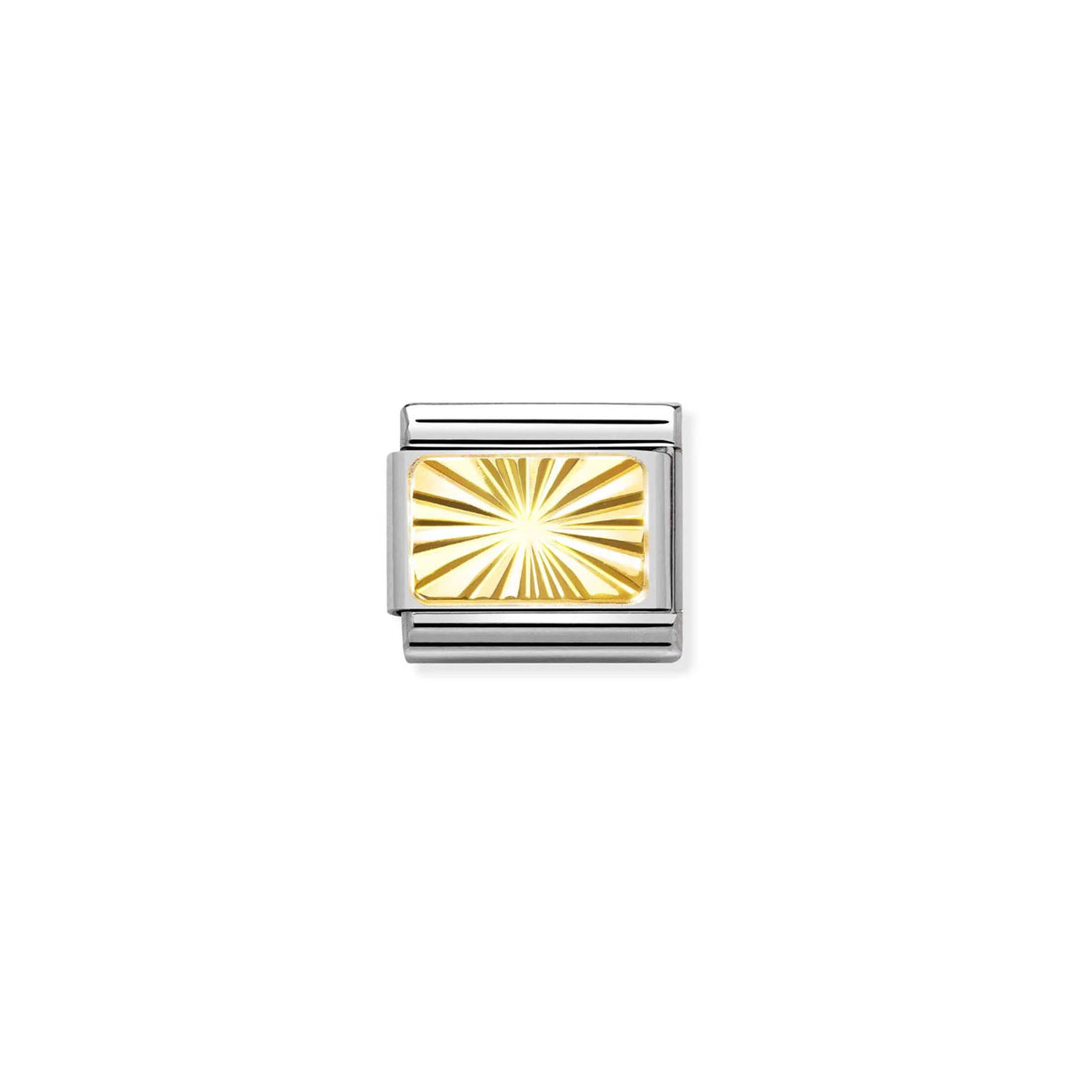Composable Classic Link 030121/56 Etched Sunray Plate In 18K Gold