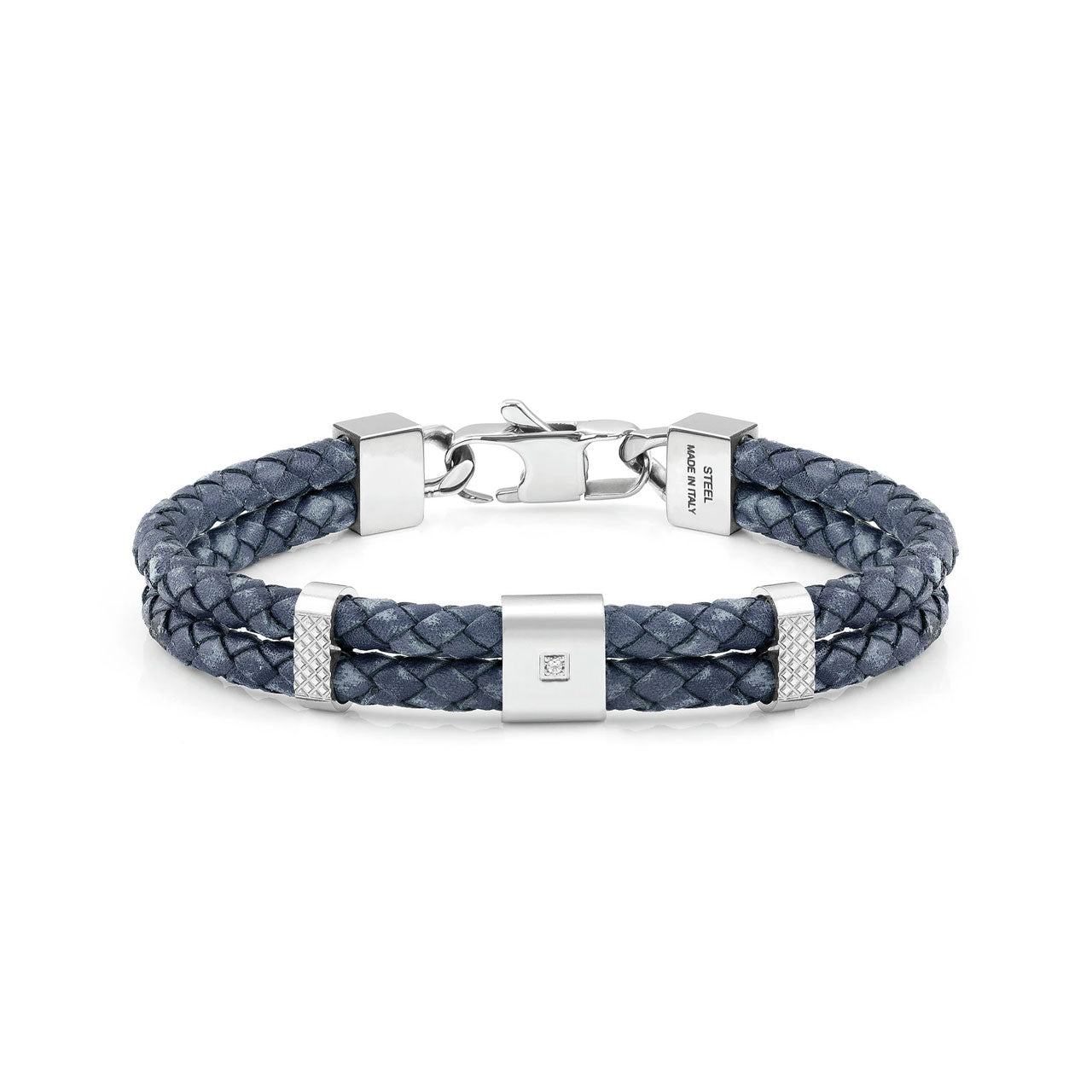 Tribe Mens Double Bracelet 026435/004 in Vintage Leather