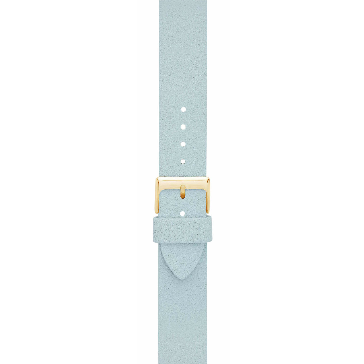 Light Blue 16mm Leather Watch Strap