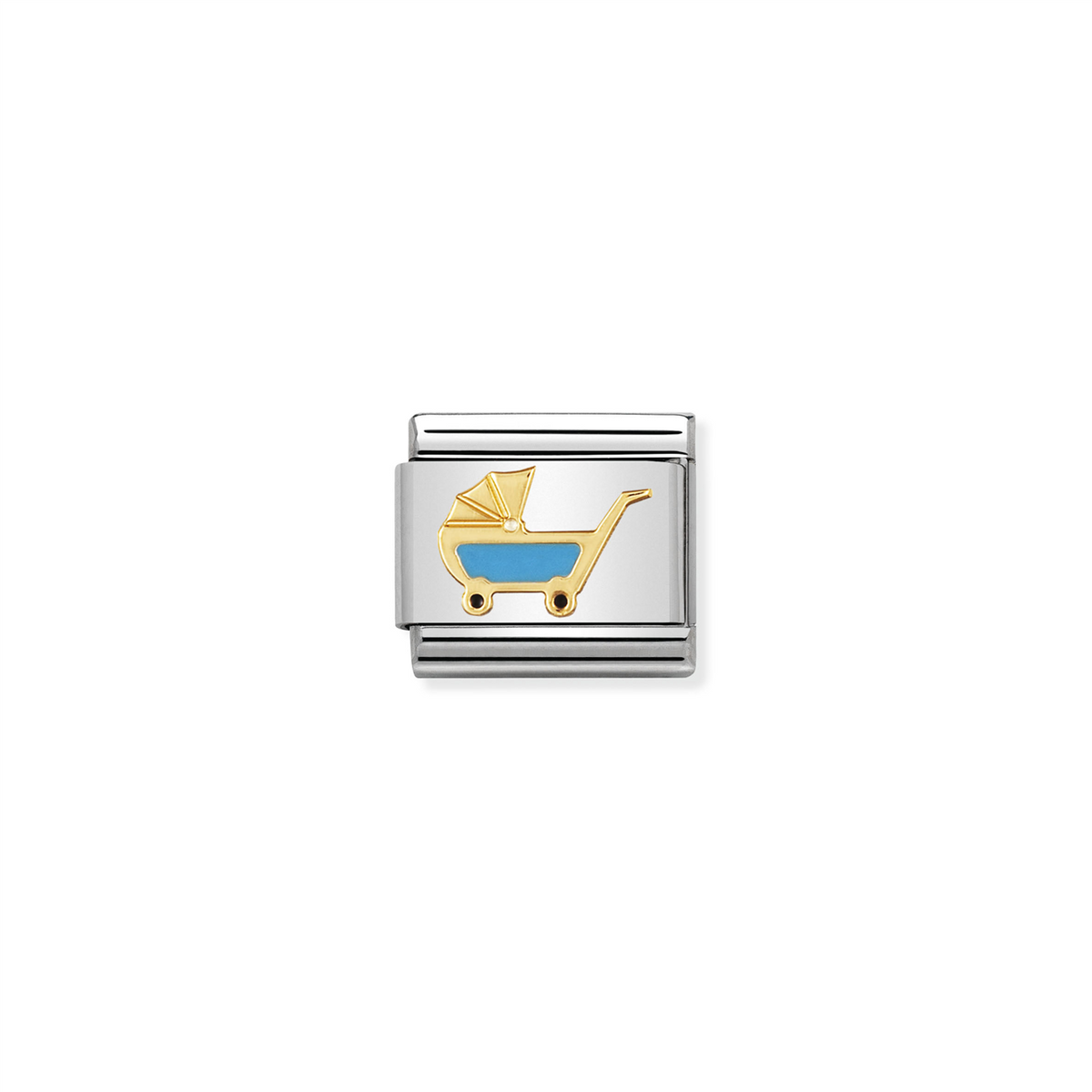 Composable Classic Link 030208/48 Blue Pram in 18k Gold