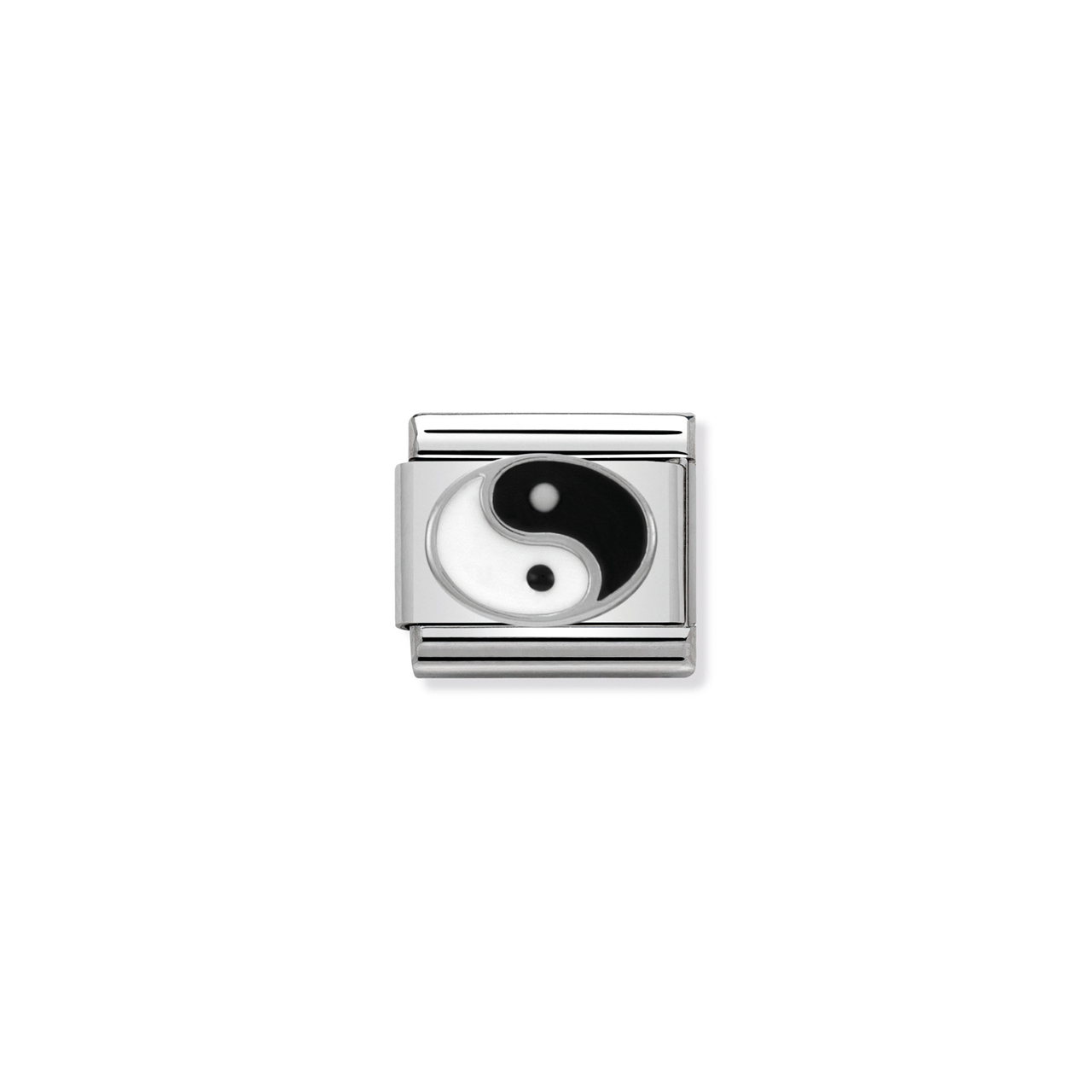 Composable Classic Link 330202/14 Yin Yang in Silver & Enamel