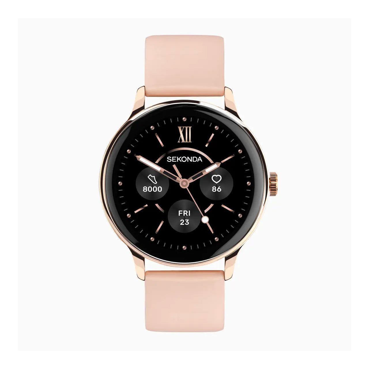 Sekonda Flex Plus Smart Calling Watch | Rose Gold Alloy Case & Pink Silicone Strap | 40667