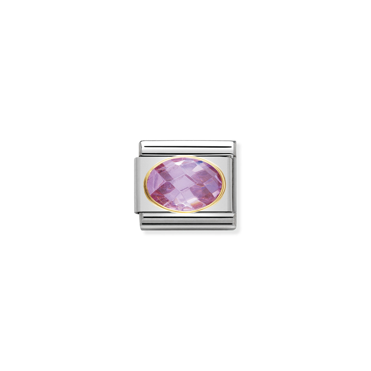 Composable Classic Link 030601/003 with Pink Faceted Stone