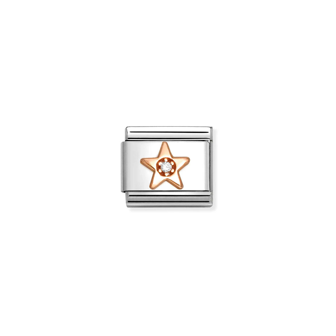 Composable Classic Link 430305/37 Star 9K Rose Gold & White CZ