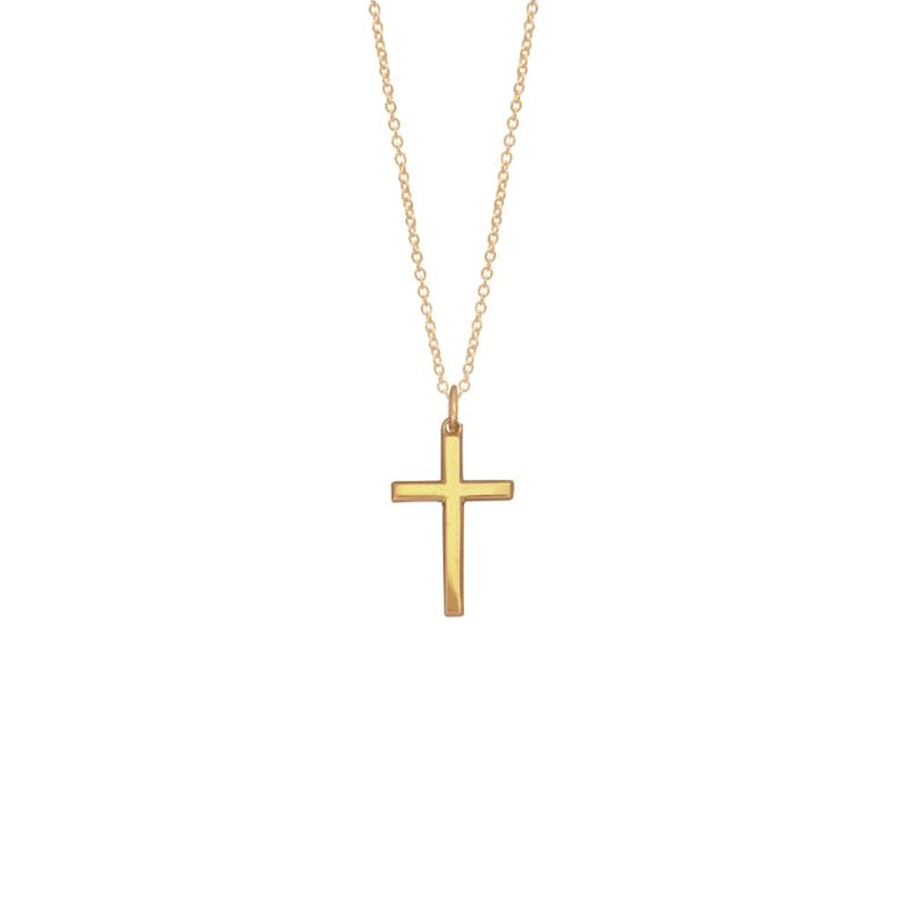 9k Yellow Gold Cross Necklace