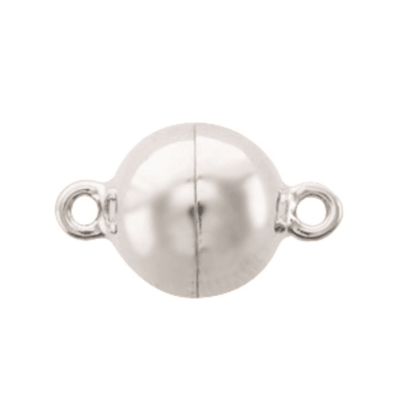 Sterling Silver 12mm Magnetic Ball Clasp - Jamies Jewellers
