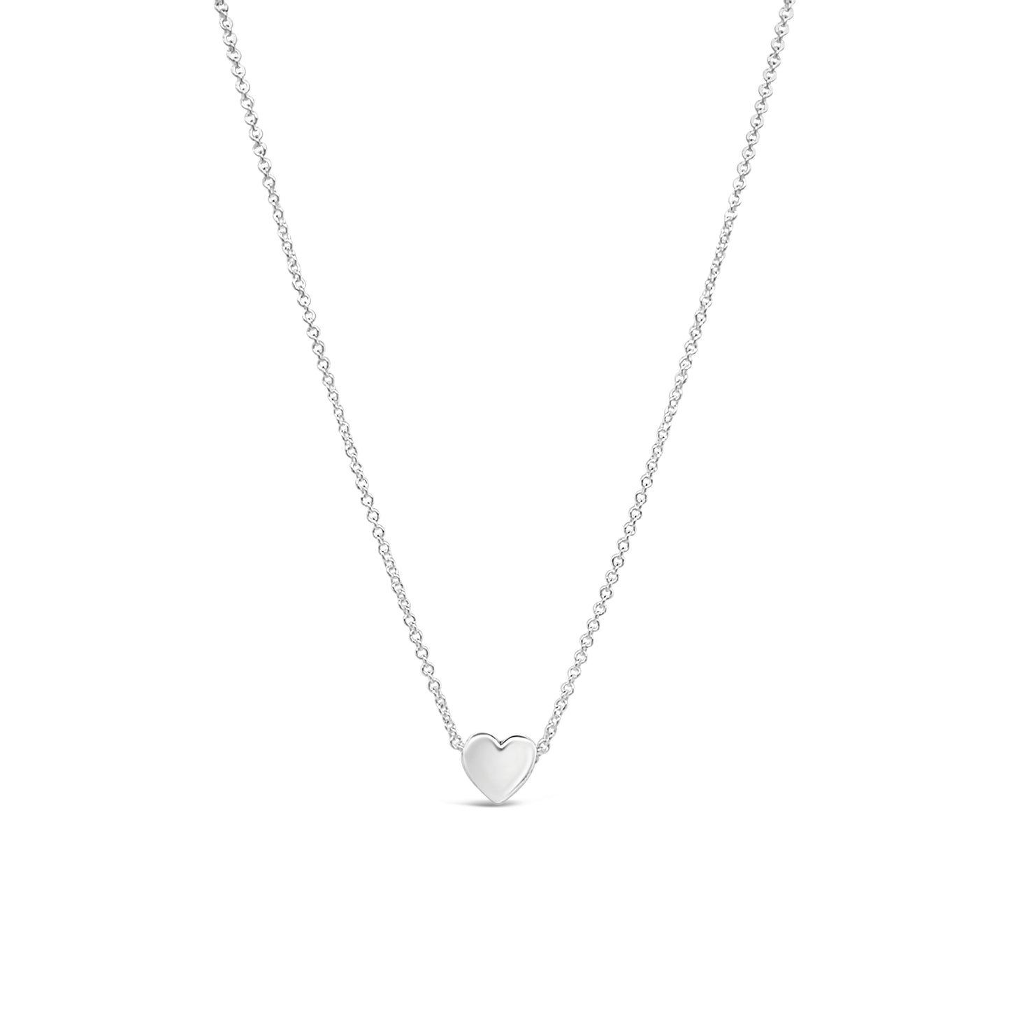 Sterling Silver Tiny Sliding Heart Pendant