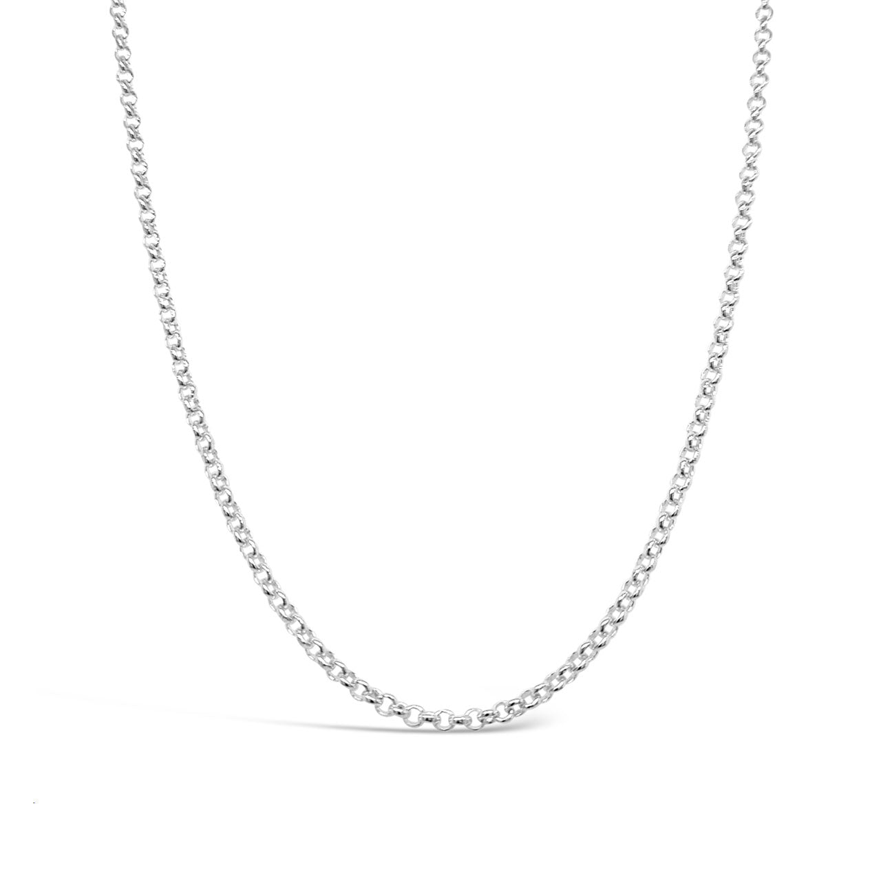 70cm Sterling Silver B0.5 Round Belcher Chain