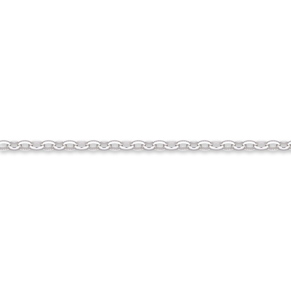 50cm Sterling Silver BO2 Oval Belcher Chain