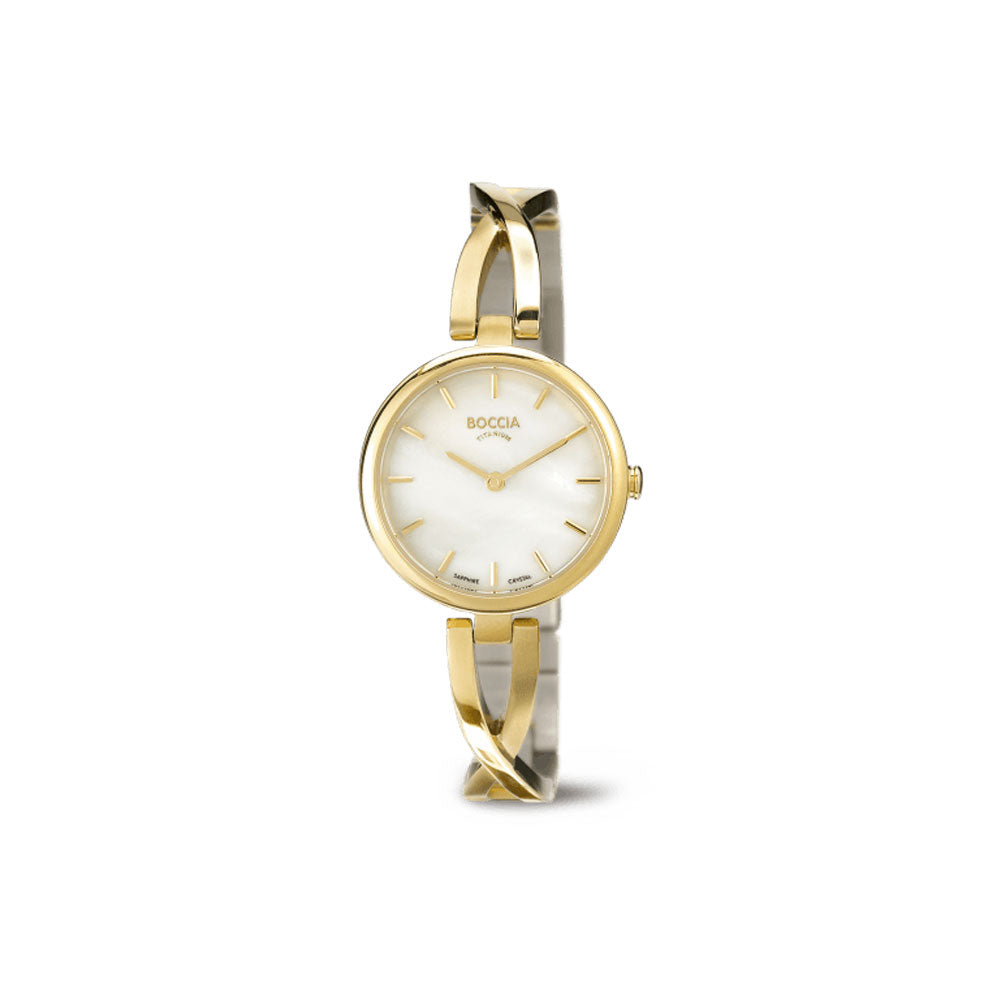 3239-03 - Ladies Gold Titanium Watch