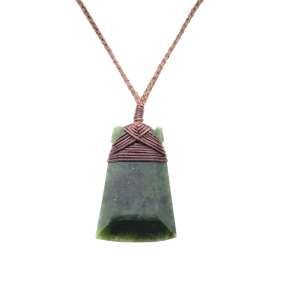 Medium Greenstone NZ Made Toki Pendant