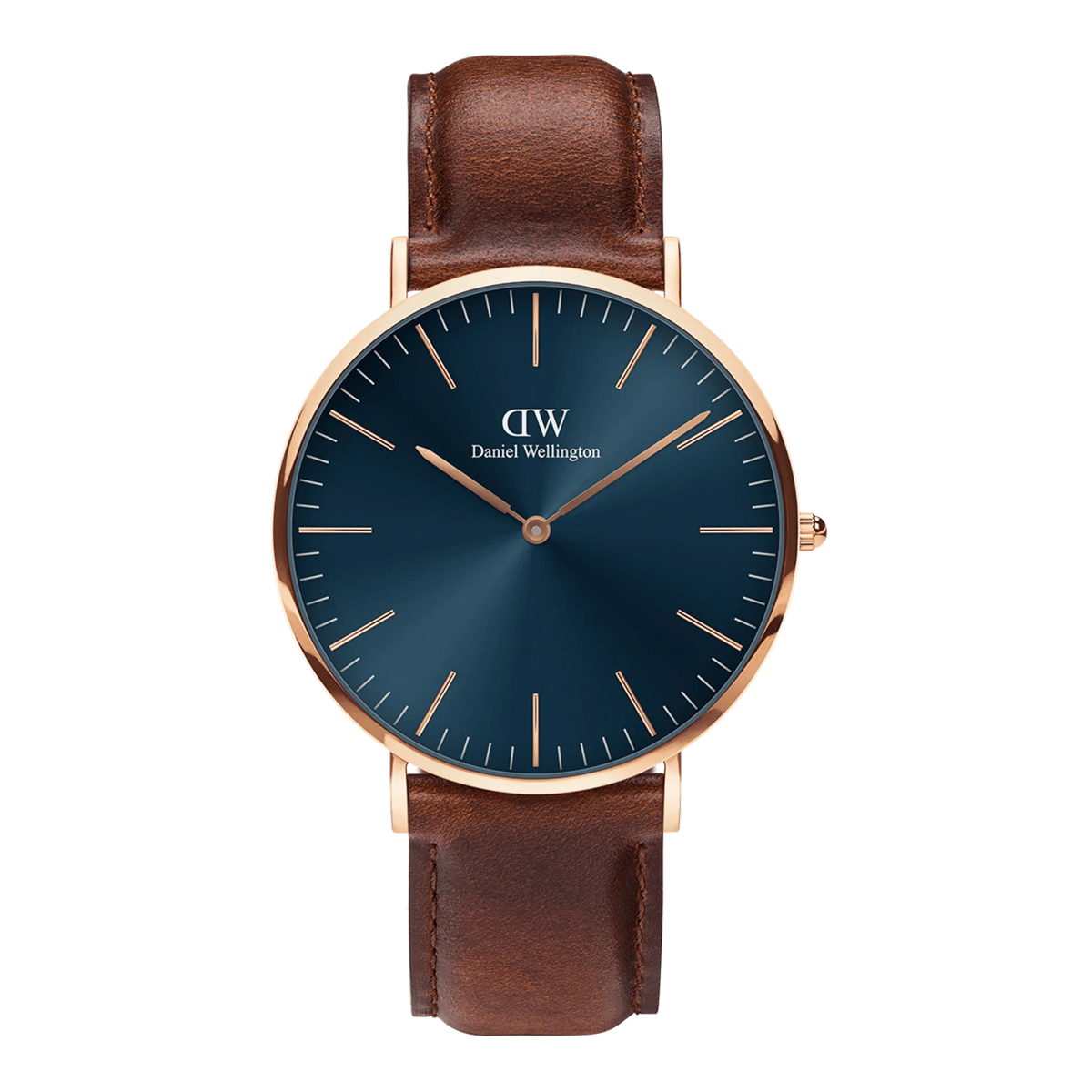 Classic 40 St Mawes Rose Gold Arctic - Rose Gold & Blue Watch