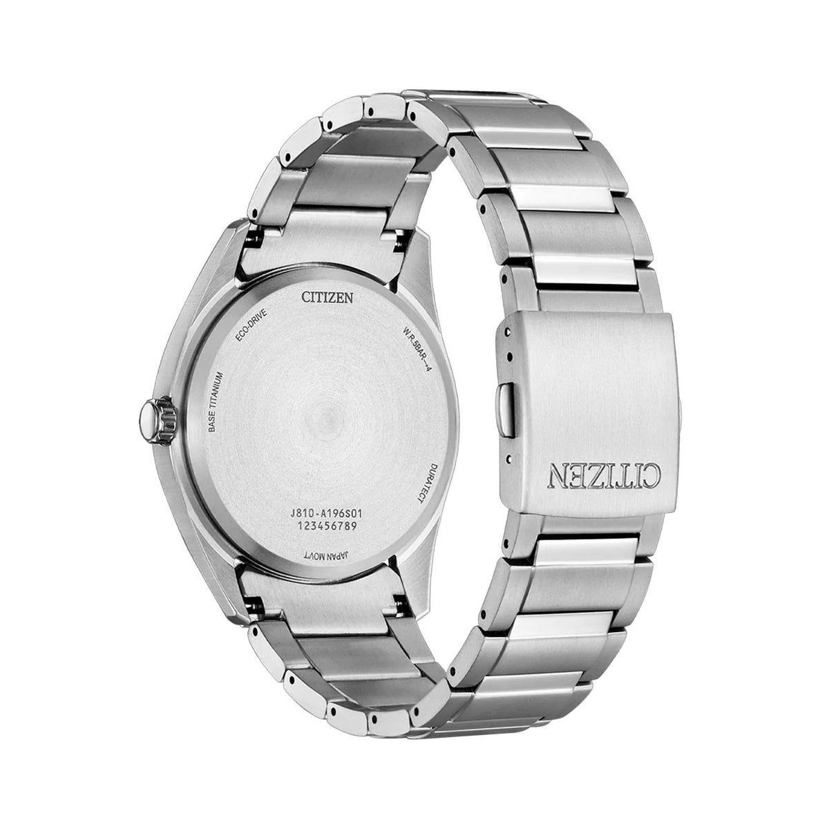 Citizen - Mens Blue Dial Super Titanium Eco-Drive