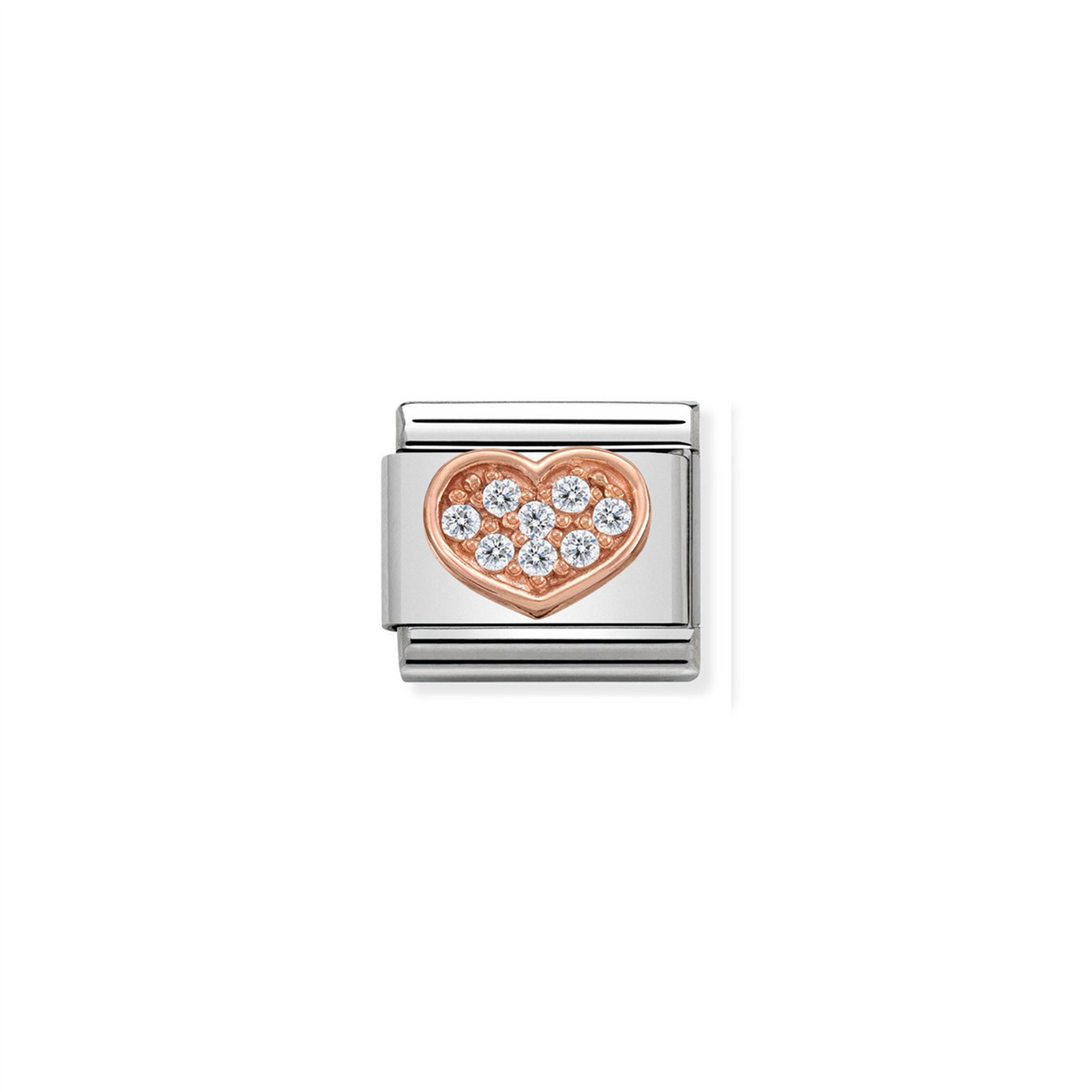 Composable Classic Link 430302/13 Heart Link with Stones