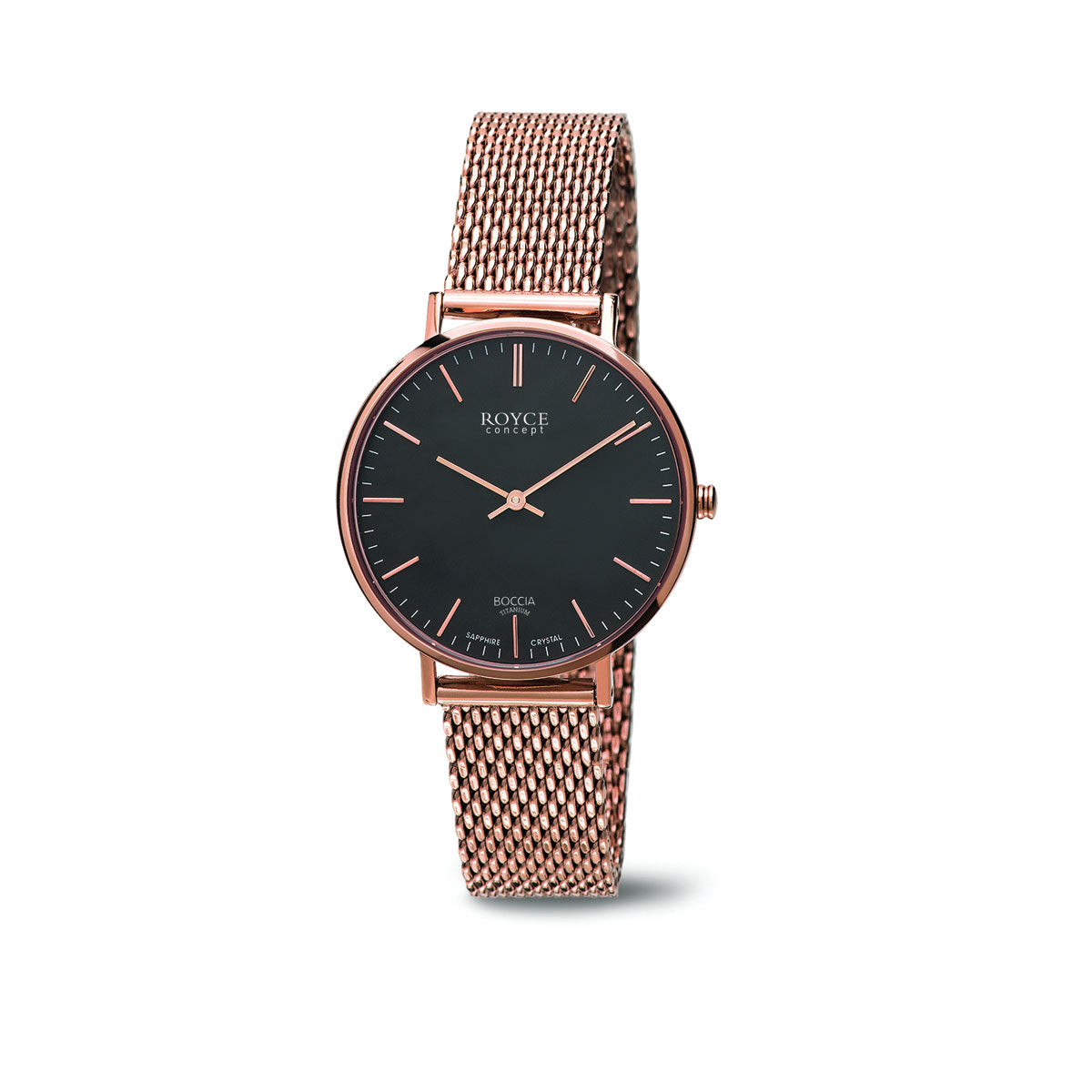 3246-08 Ladies Rose Gold Titanium Watch