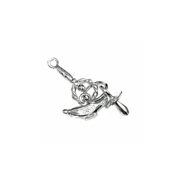 Baby Set, Rattle & Dummy Banana Bottle Charm