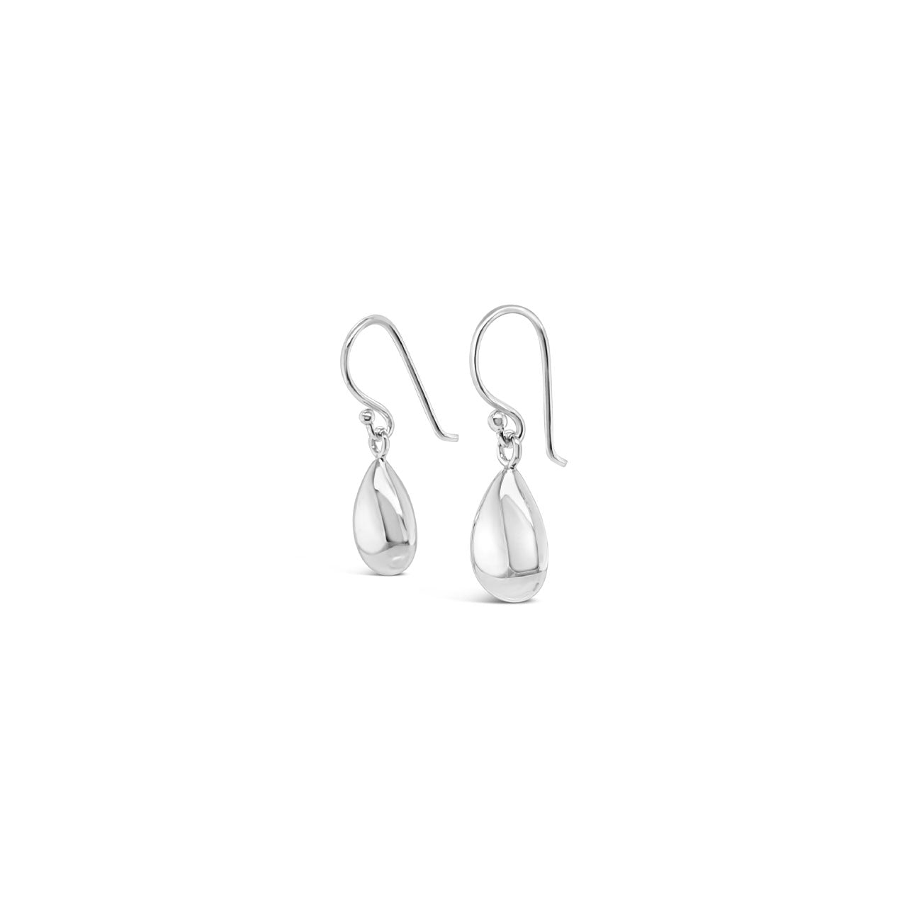 Sterling Silver 13mm Teardrop Hook Earrings
