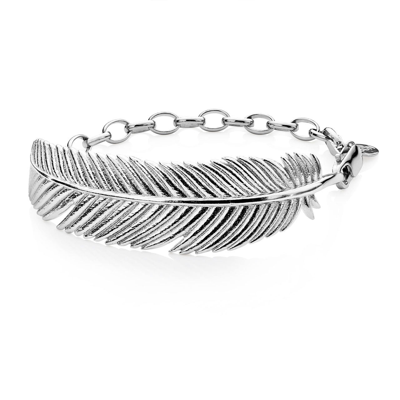 Sterling Silver Miromiro Feather Bracelet