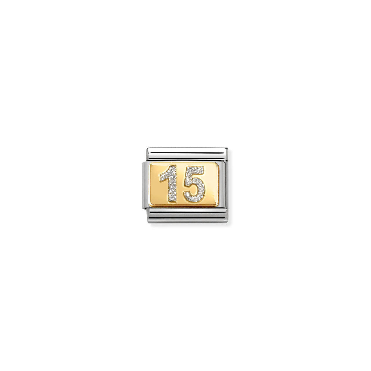 Composable Classic Link 030224/07 15 In 18K Gold With Glitter