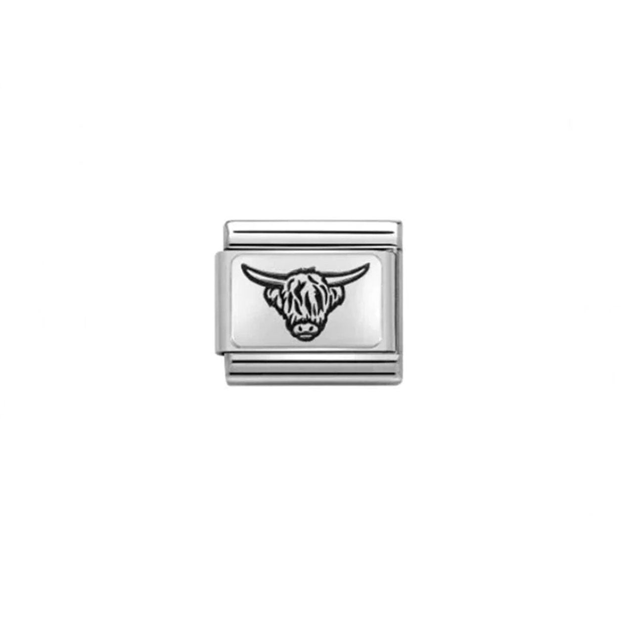 Composable Classic Link 330111/35 Highland Cow in 925 Silver