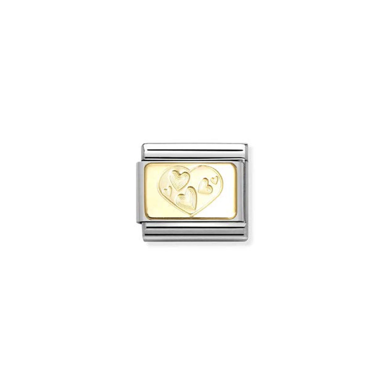 Composable Classic Link 030121/57 Hearts Plaque In Gold
