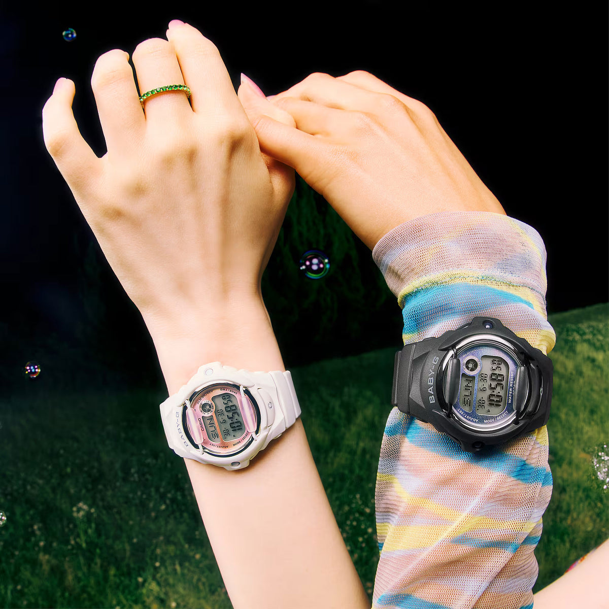 Baby-G - White Grunge Gradient Watch - BG169GD-7D