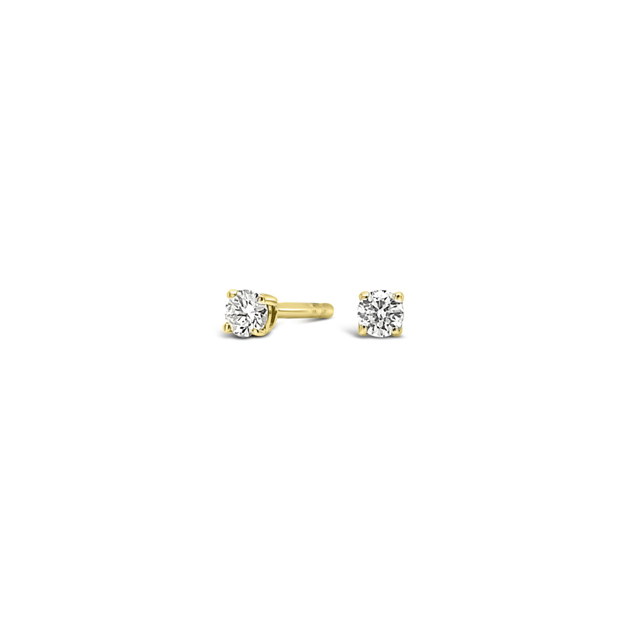 9k Yellow Gold 0.10ct Diamond Studs