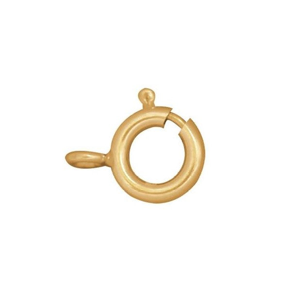 Sterling Silver Gold Plated 8mm Bolt Ring