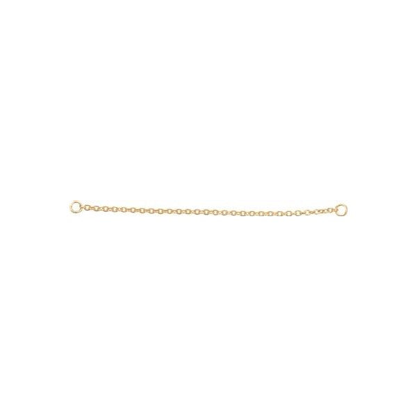 9k Yellow Gold RCA40 6.5cm Safety Chain