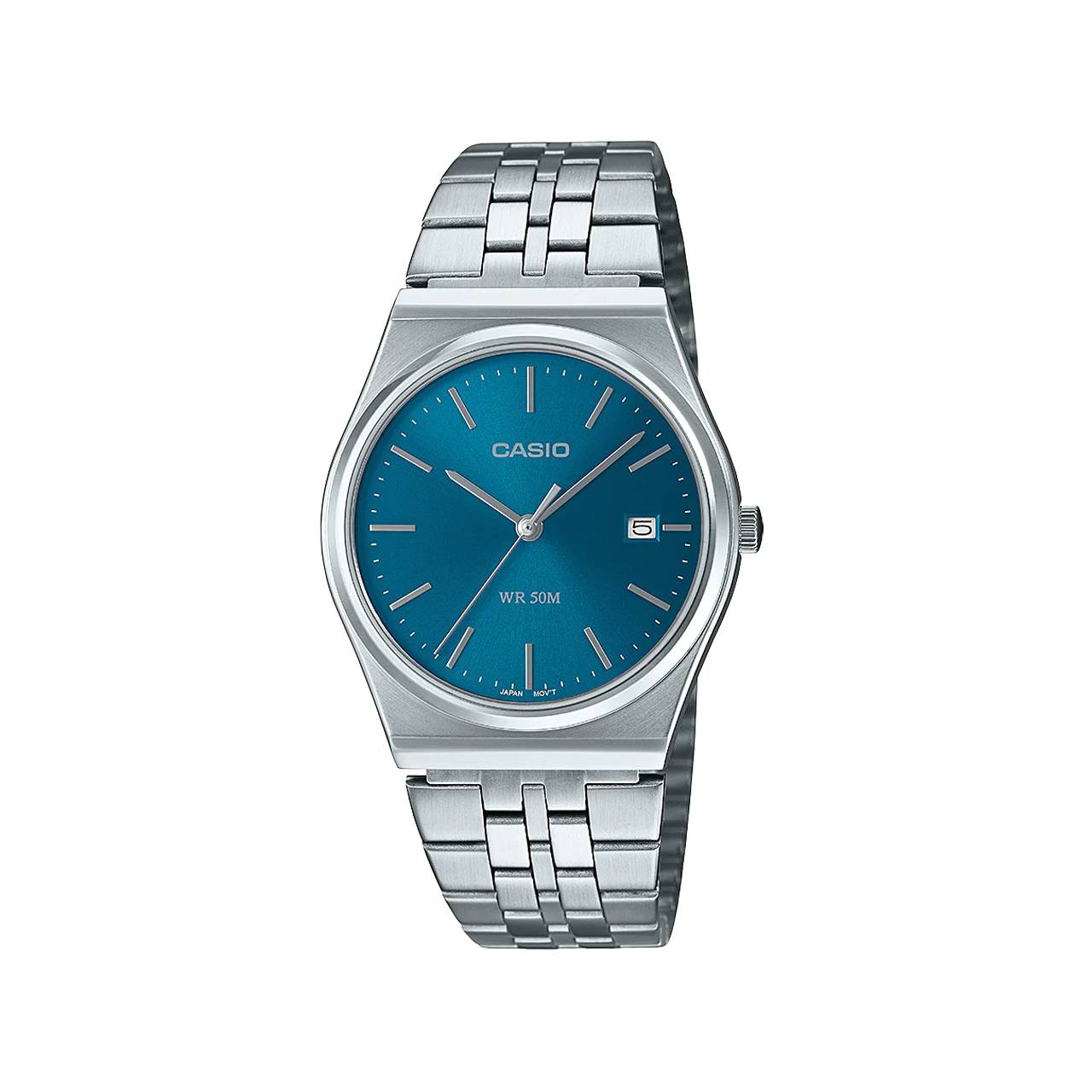 Casio Retro Analogue Blue Dial Watch - MTPB145D-2A2