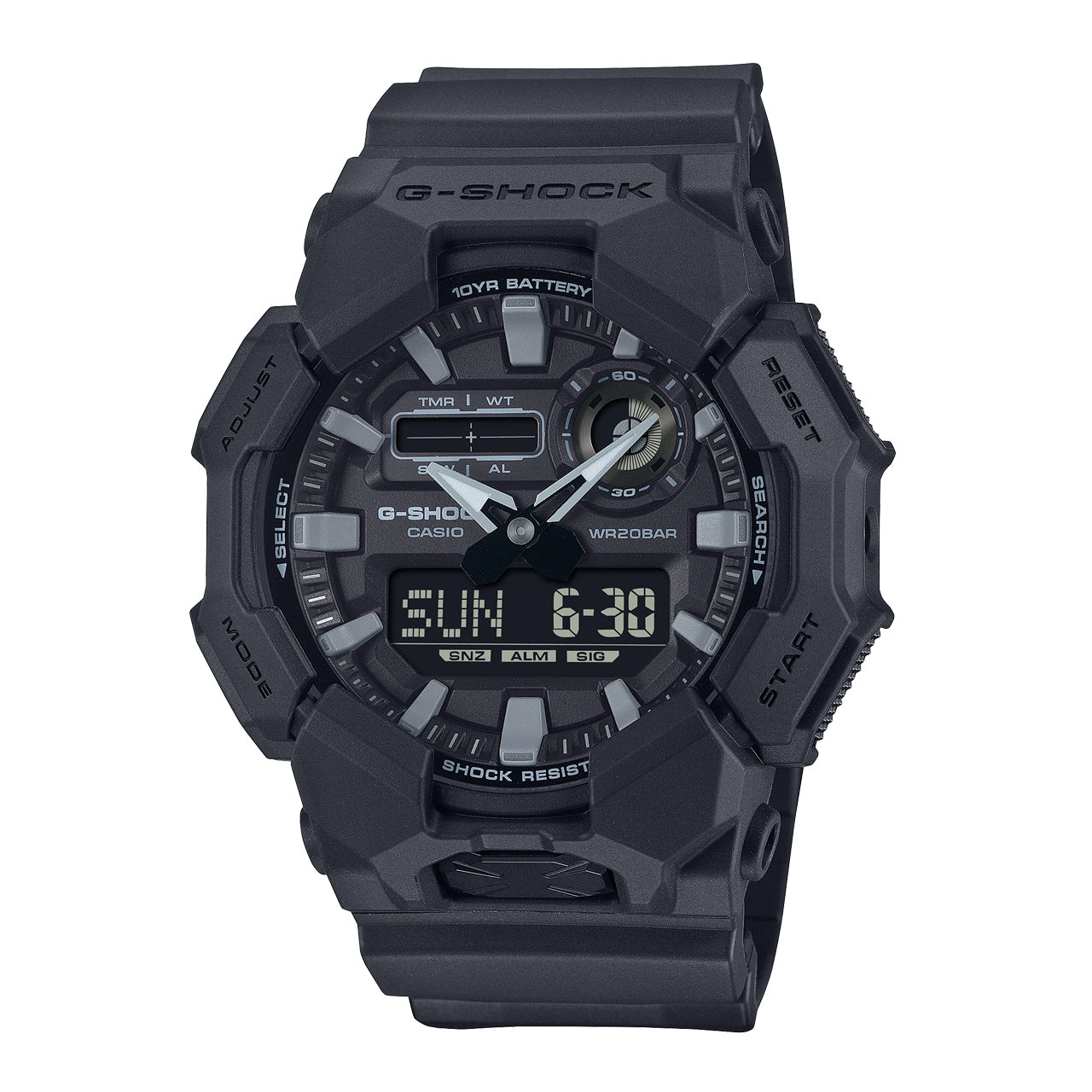 G-Shock GD-100 Series Rugged Duo Black Watch - GA010-1A1