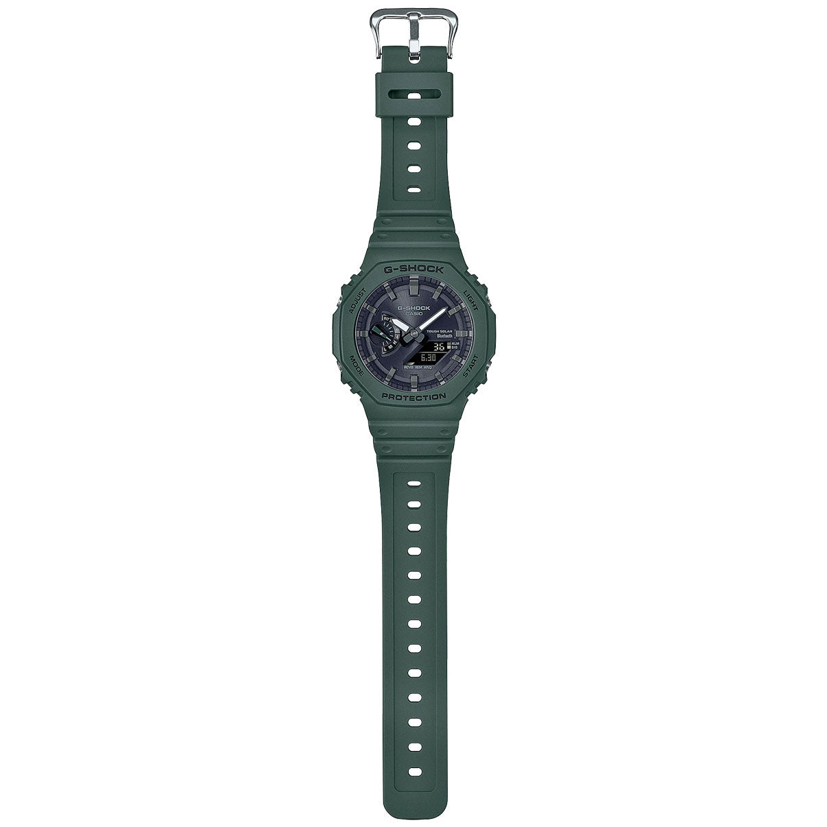 G-Shock Carbon Core Guard Tough Solar Slim Duo - Green - GA-B2100-3A