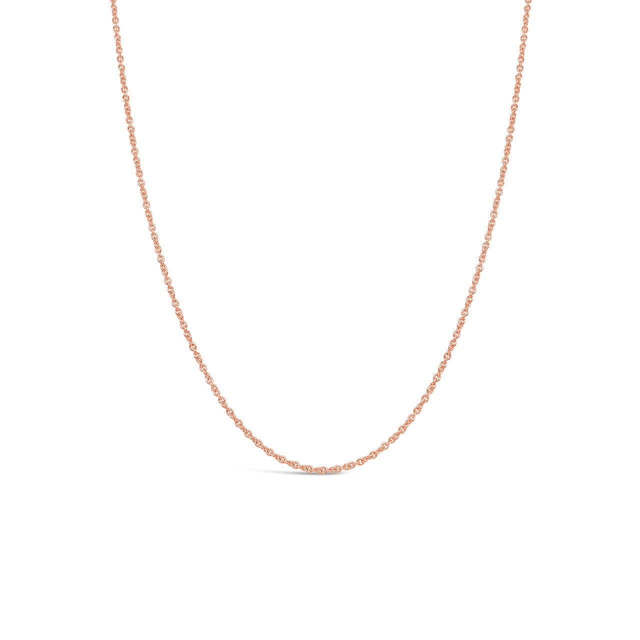 47cm 9k Rose Gold 31R5E1 1.5mm Round Cable Chain
